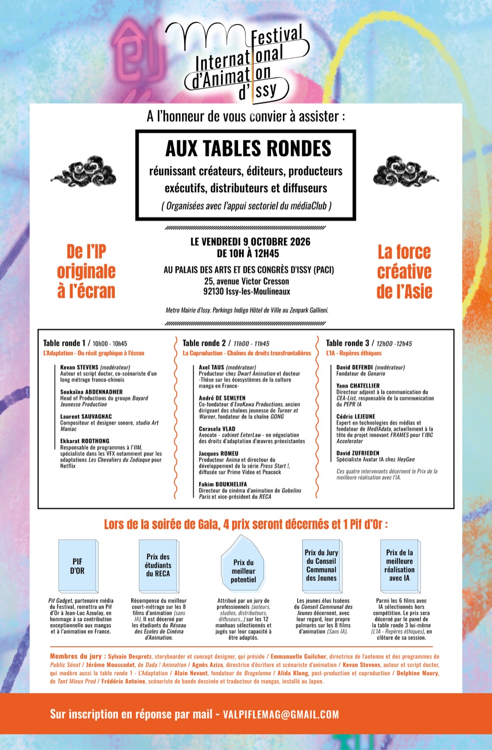 Programme des tables rondes et des prix