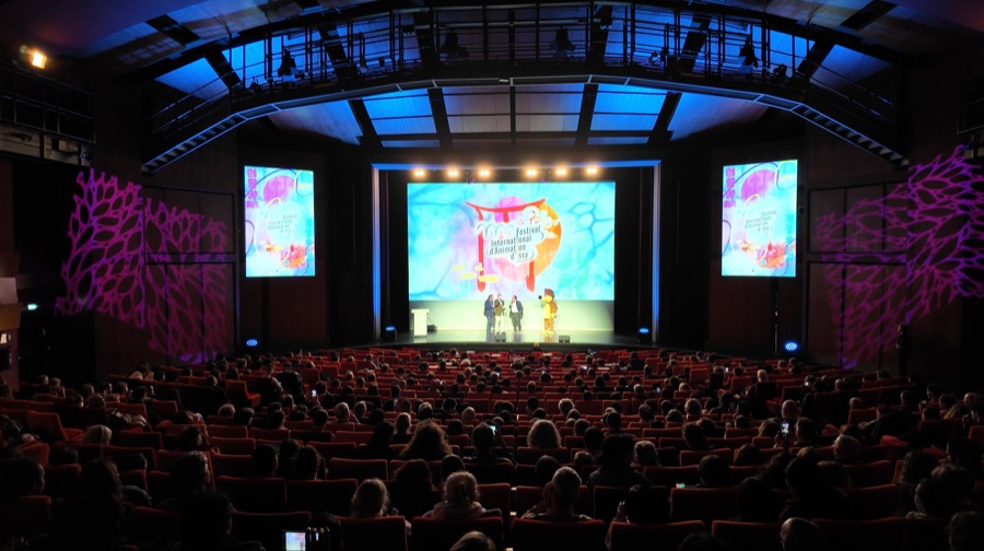 La salle du Palais des Arts et Congres pendant la soiree de gala